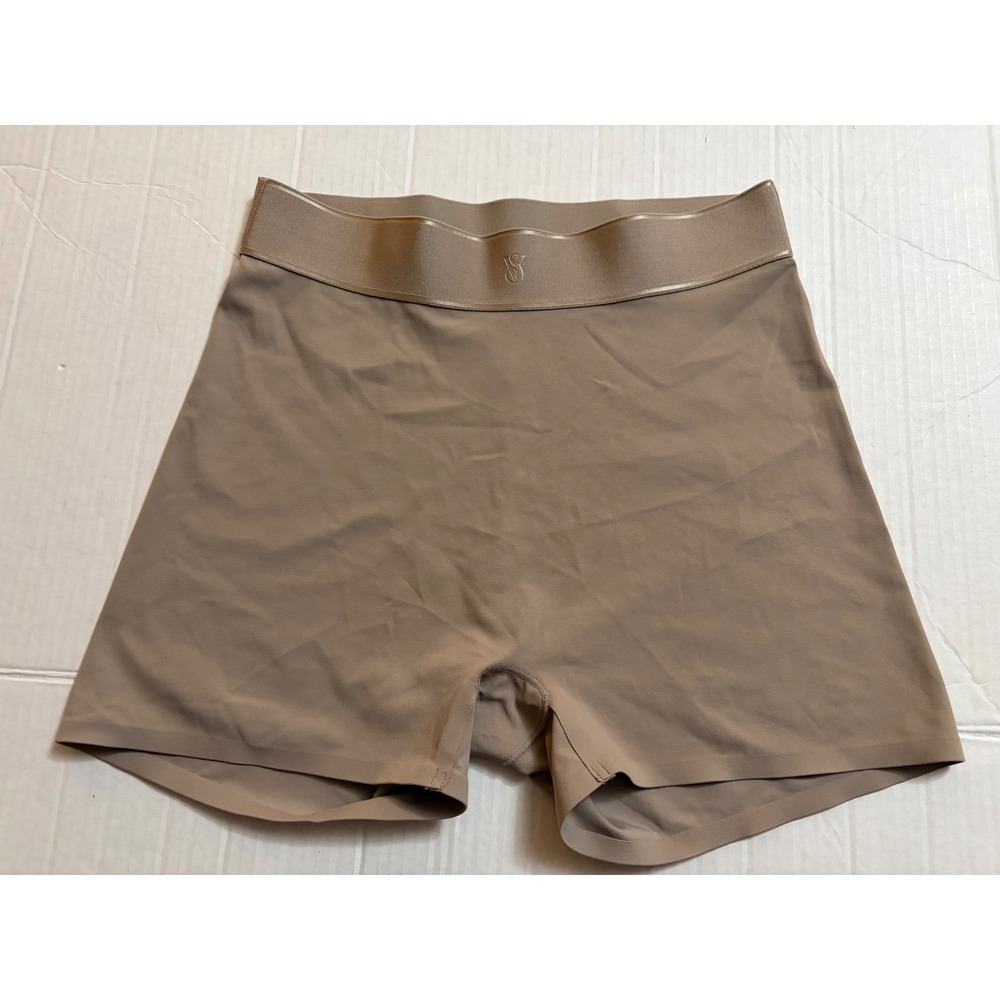 Victorias Secret Seamless High Waist Boy Short Panties Tan Nude Large
